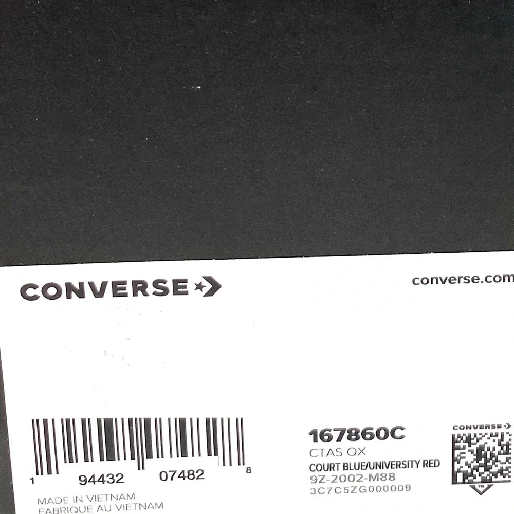 Converse Chuck Taylor Sneakers Women's AS Low Top Court Blue Canvas Size 167860C - Picture 9 of 10